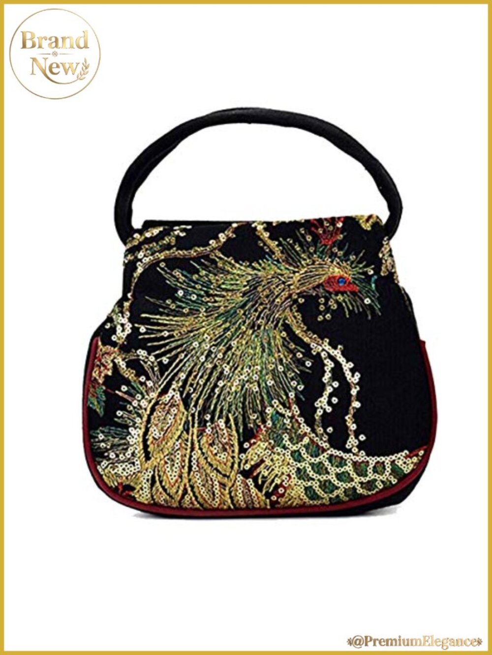 Canvas Embroidery Handbag Ethnic Retro Purse